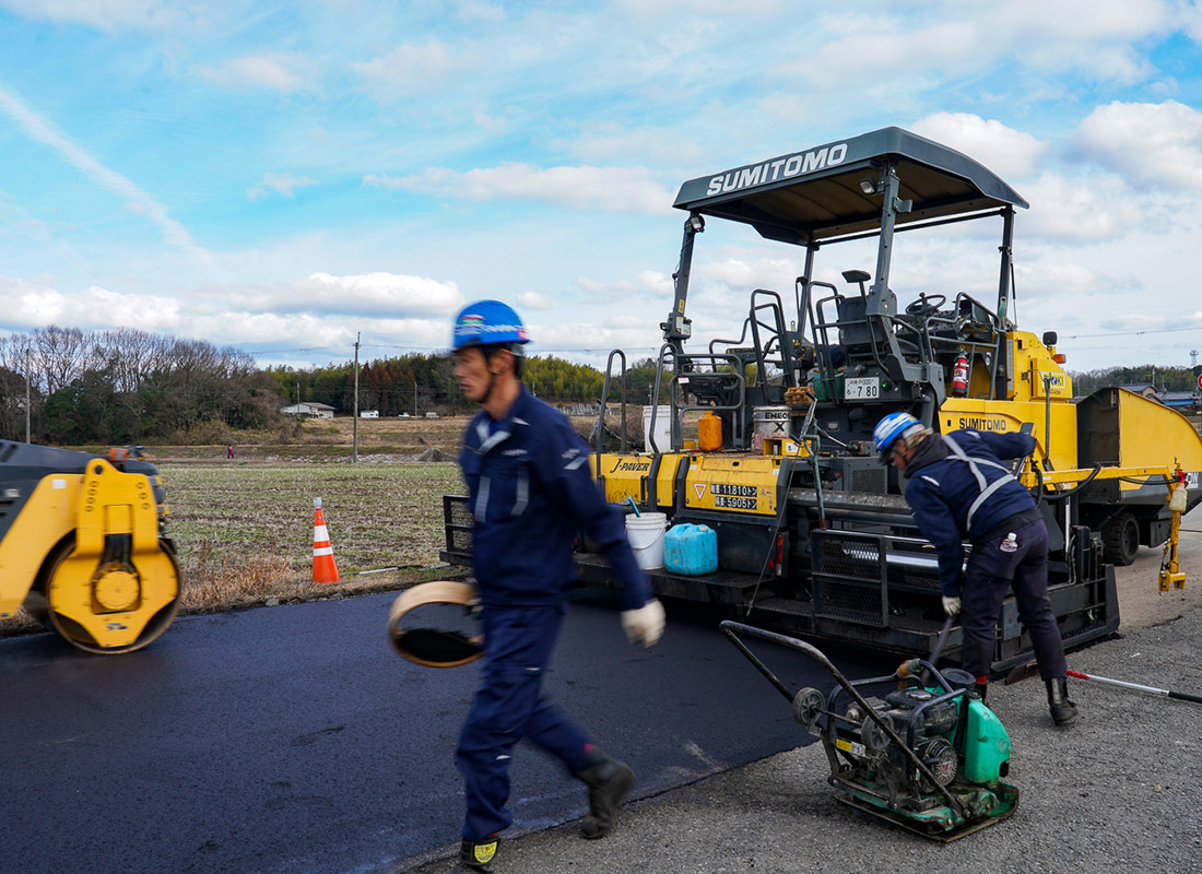 1995年からの膨大な経験。道路工事で経験していない工事はありません